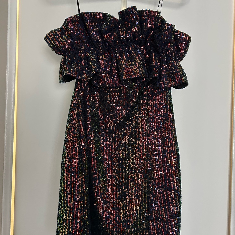 Sequin Ruffle Kids Dress